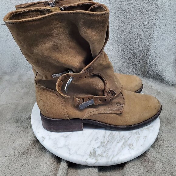 Sam Edelman Shoes Womens Size 9 Ridge Brown Leather Ankle Boots - Picture 6 of 9